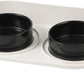 Elevated Ceramic Cat & Dog Bowl Set with Splash Guard, Non-Slip Stand (2x480ml)