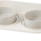 Elevated Ceramic Cat & Dog Bowl Set with Splash Guard, Non-Slip Stand (2x480ml)