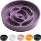 Elevated Ceramic Slow Feeder Dog Bowl 8.6in Heavy Weighted (various colors)