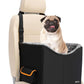 Elevated Dog Car Seat Booster Bed for Small Dogs & Cats – Travel Carrier Seat