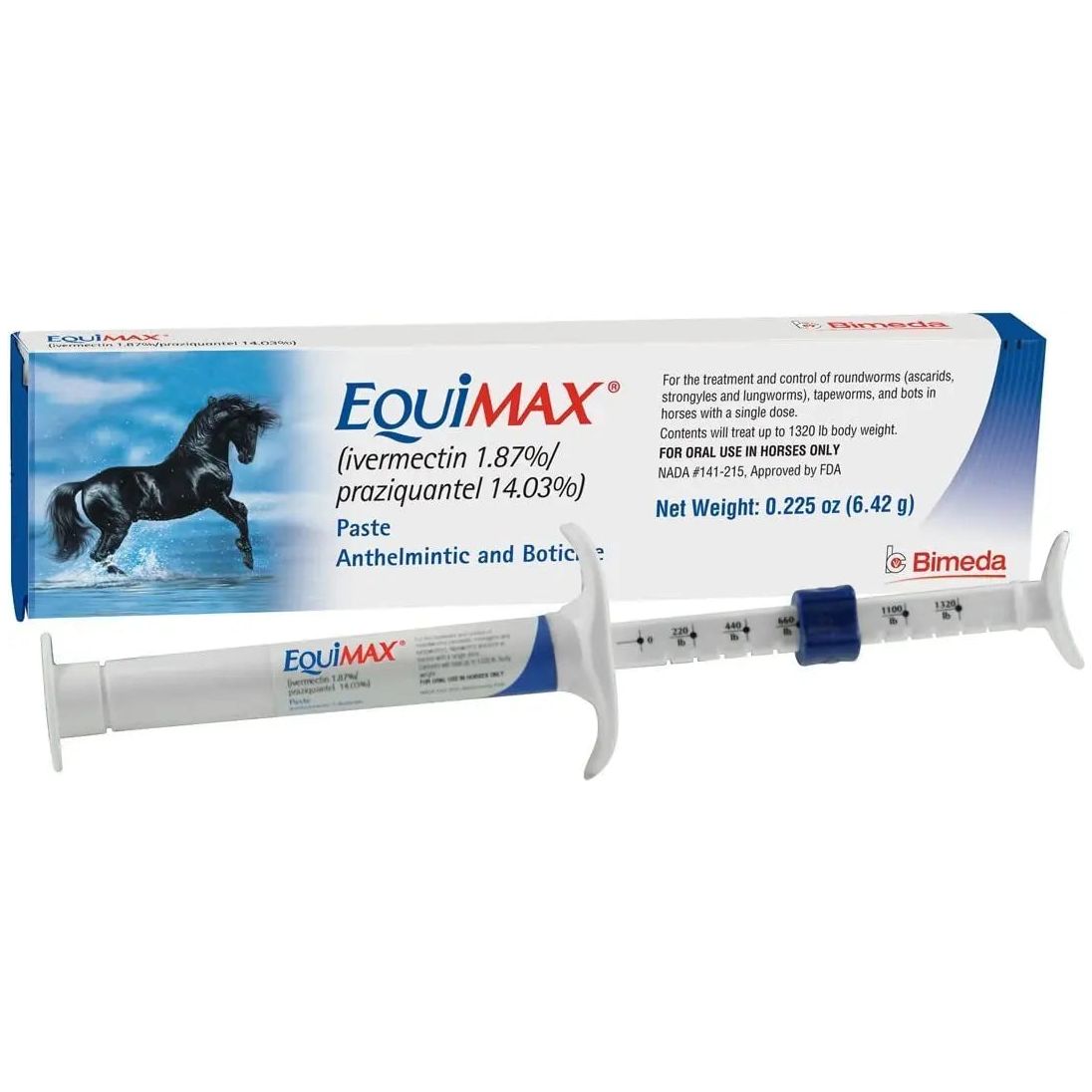 Equimax Horse Wormer Tapes and All Major Parasites 6 Tubes