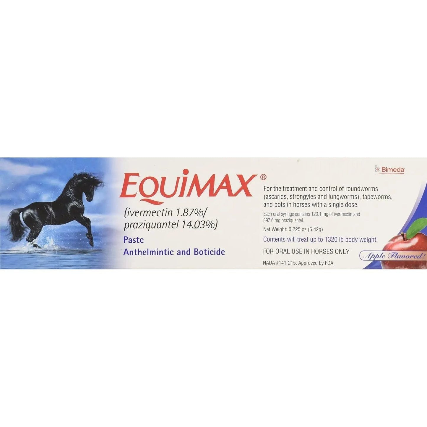 Equimax Horse Wormer Tapes and All Major Parasites 6 Tubes