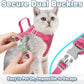 Escape Proof Cat Harness Leash Reflective Adjustable Vest Soft Breathable