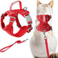 Escape Proof Cat Harness Leash Reflective Adjustable Vest Soft Breathable