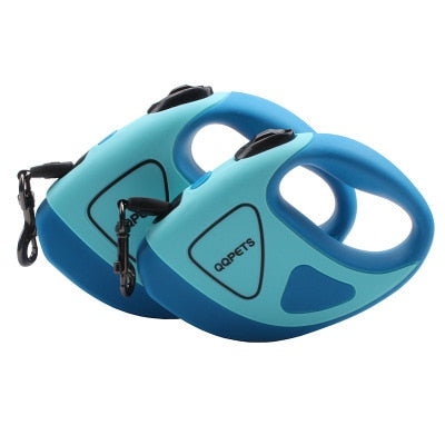 Correa automática retráctil para perro con luz LED de seguridad nocturna
