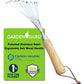 Stainless Steel Garden Hand Rake (classic wood handle)