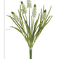 12.5" Faux White Muscari Bush Grape Hyacinth