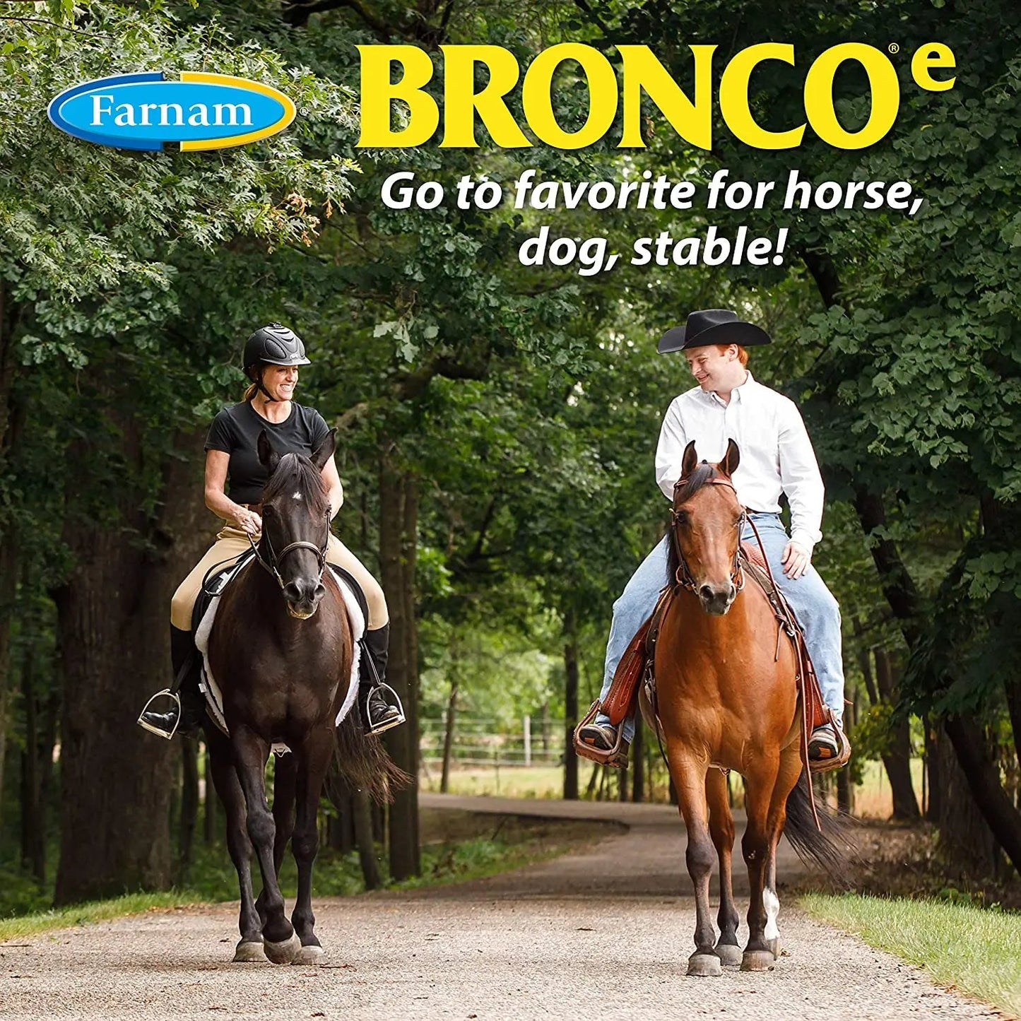 Farnam Bronco Equine Fly Spray Plus Citronella Repellent for Horses & Dogs 32 oz.