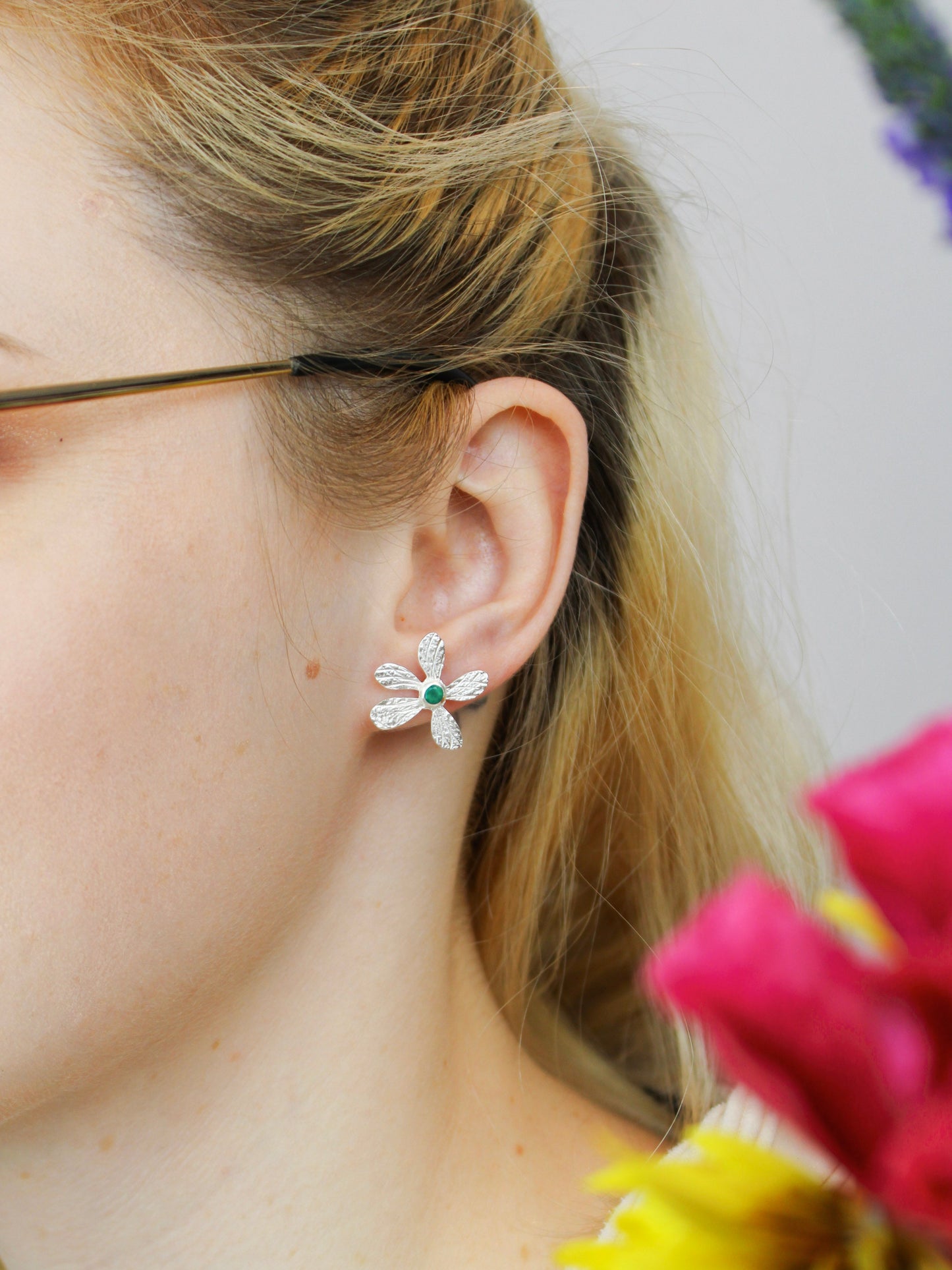 Five Petal Wild Flower Earrings