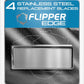 Flipper Edge Standard Stainless Steel Replacement Blades 4 Pack