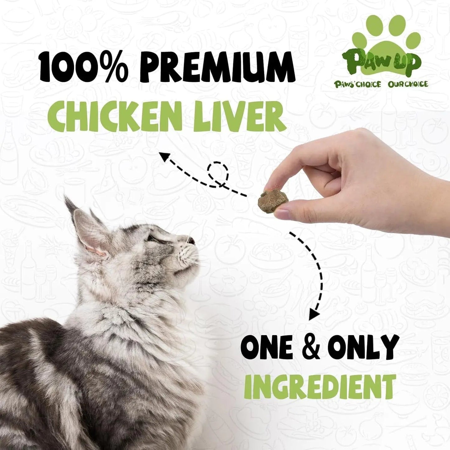 Freeze Dried Chicken Liver & Heart Dog & Cat Treats 2.1oz Grain Free