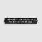 "The More I Learn About People" Cast Iron Dog Lover Wall Plaque