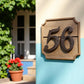 House Address Numbers, 4-Inch Antique Cast Iron for Door or Mailbox