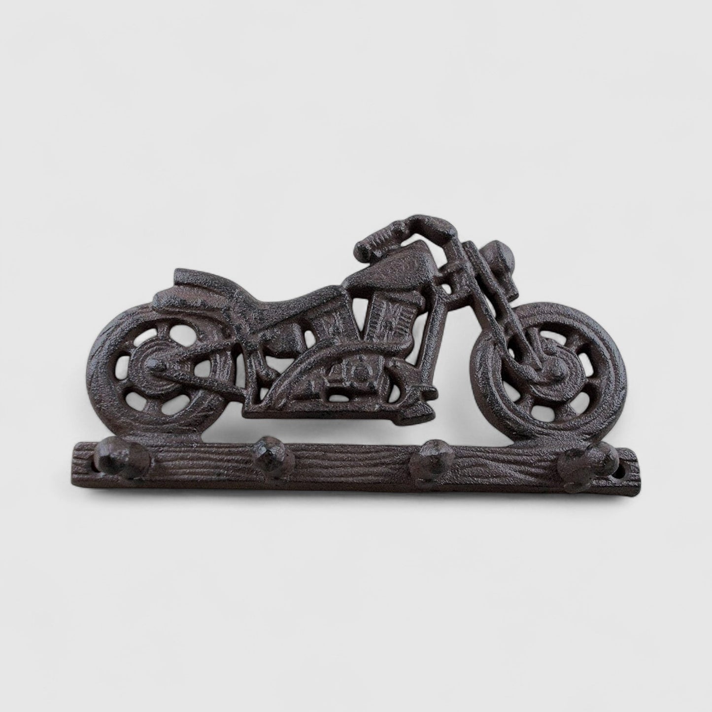 Motorcycle Wall Hook, Cast Iron Garage or Man Cave for Coats or Keys