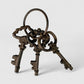 Ornate Key Set, Vintage Cast Iron Wall or Shelf Display