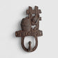 Welcome Barrel Wall Hook, Cast Iron for Coats, Keys or Hats