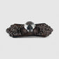 Crystal Drawer Pull, Cast Iron Vintage Cabinet Knob Hardware
