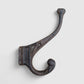 Ornate Wall Hook, Cast Iron Western for Coats, Keys or Towels