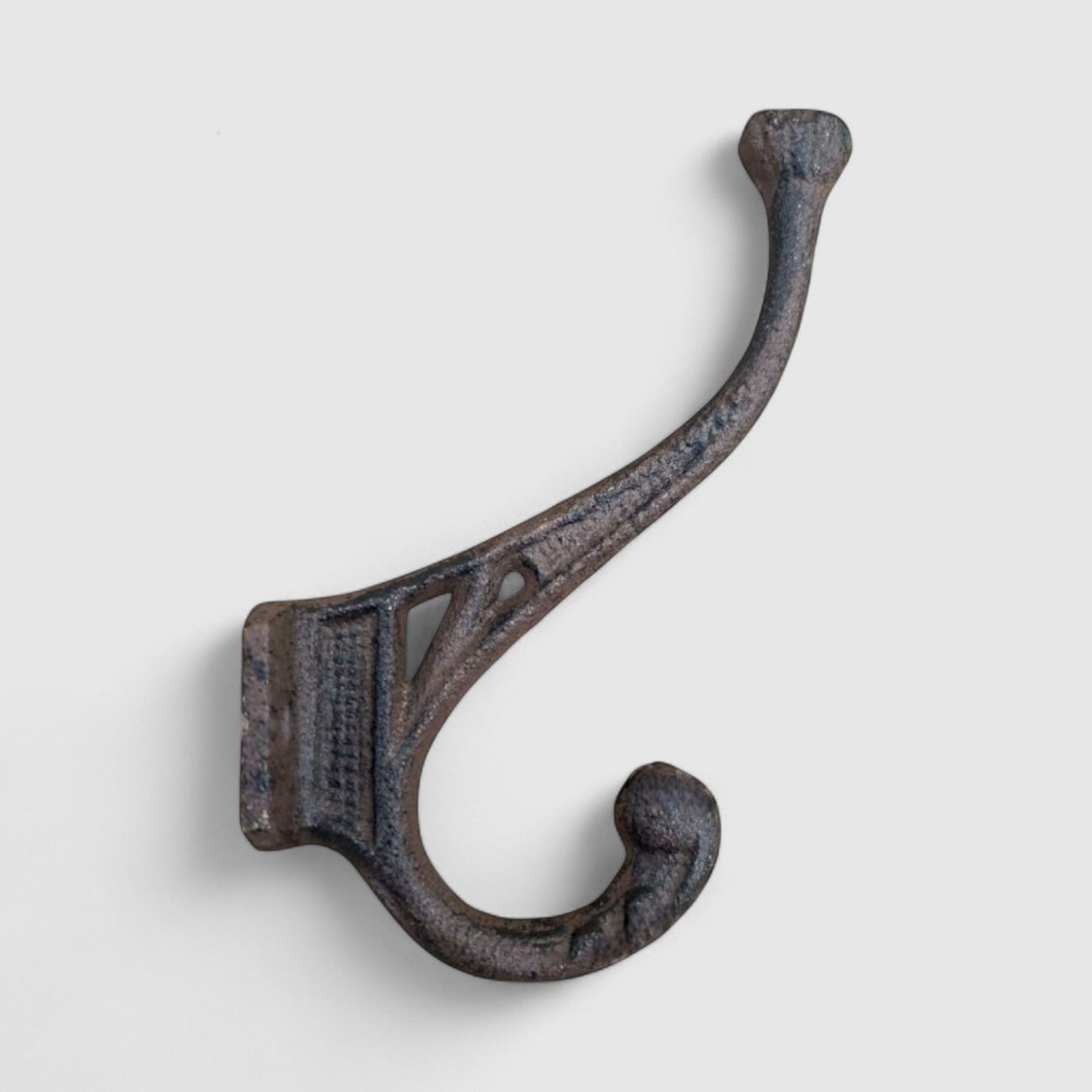 Ornate Wall Hook, Cast Iron Western for Coats, Keys or Towels