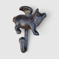 Flying Pig Wall Hook, Cast Iron Right Facing for Keys, Towels or Hats
