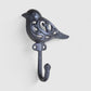 Bird Wall Hook, 7-Inch Cast Iron for Coats, Keys or Hats