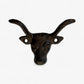 Bull Head Wall Hook, Cast Iron Western Ranch for Coats, Keys or Hats