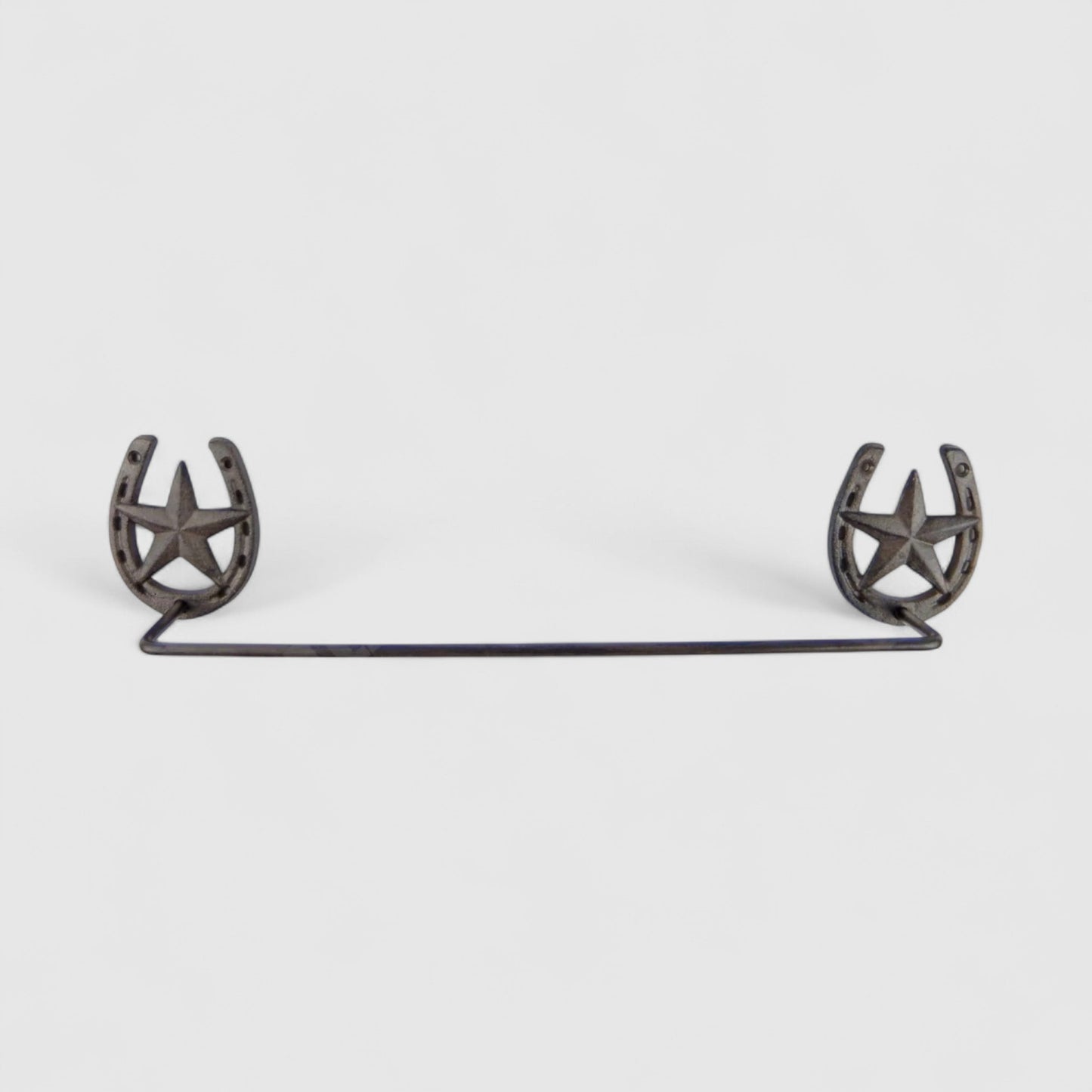 Horseshoe Towel Rack, Western Cast Iron for Bath or Kitchen