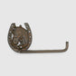 Horse Head and Horseshoe Tissue Holder, Western Cast Iron