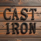 Alphabet Wall Letter, Individual Cast Iron for Wall Display