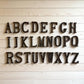 Alphabet Wall Letters, Cast Iron Full Set of 26 for Wall Display