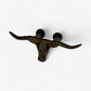 Longhorn Skull Drawer Pull, Cast Iron Western Cabinet Handle