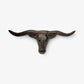 Longhorn Skull Drawer Pull, Cast Iron Western Cabinet Handle