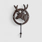 Deer Head Wall Hook, Cast Iron Vintage Woodland for Coats or Hats