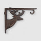Deer Shelf Bracket, Cast Iron Lodge Wall Mount Shelf Support