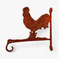 Rooster Plant Hanger, Cast Iron Wall Bracket for Porch or Garden