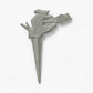 "No Pooping" Dog Yard Sign, Cast Iron Garden Stake for Lawn or Garden