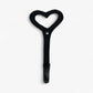 Heart Wall Hook, Black Cast Iron for Keys, Towels or Jewelry