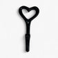 Heart Wall Hook, Black Cast Iron for Keys, Towels or Jewelry