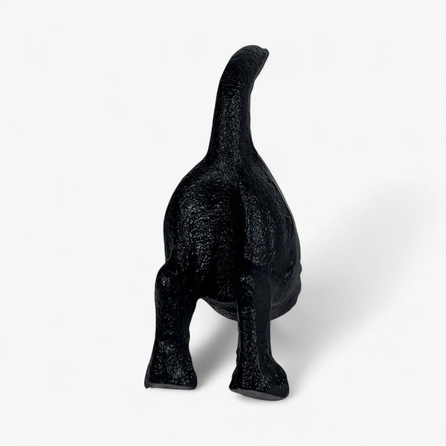 Dog Tail Wall Hook, Black Cast Iron for Leashes and Coats