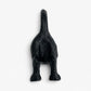 Dog Tail Wall Hook, Black Cast Iron for Leashes and Coats