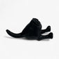 Dog Tail Wall Hook, Black Cast Iron for Leashes and Coats