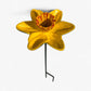 Daffodil Bird Feeder and Bath, Cast Iron Garden Stake Outdoor Decor