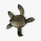 Sea Turtle Wall Hooks, Cast Iron Set of 3, Mixed Finishes
