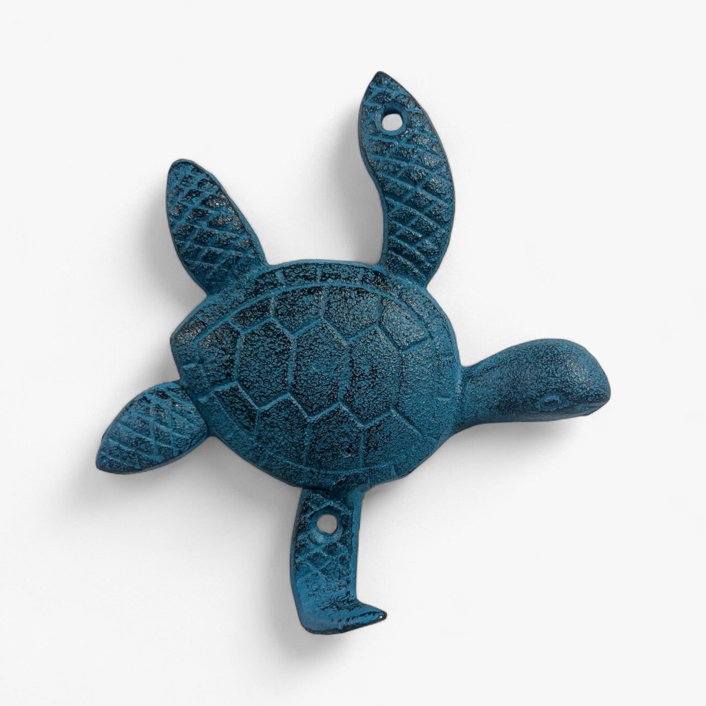 Sea Turtle Wall Hooks, Cast Iron Set of 3, Mixed Finishes