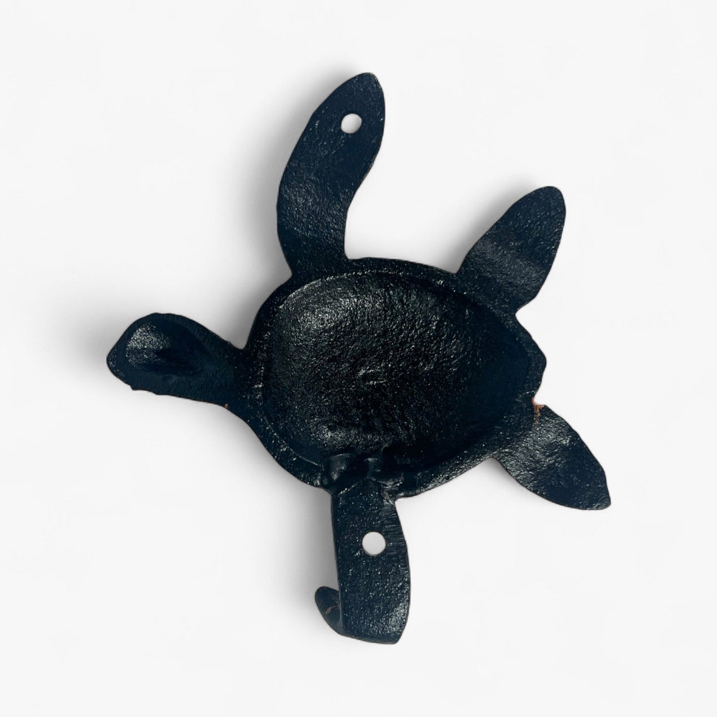 Sea Turtle Wall Hooks, Cast Iron Set of 3, Mixed Finishes