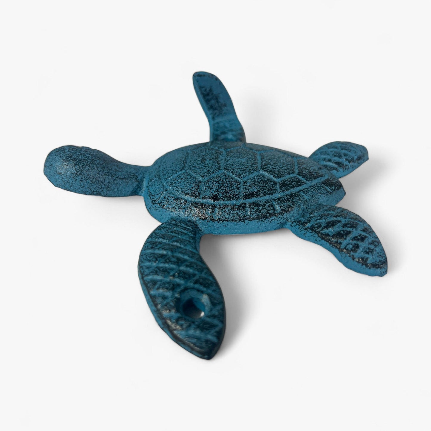 Sea Turtle Wall Hooks, Cast Iron Set of 3, Mixed Finishes