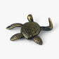 Sea Turtle Wall Hooks, Cast Iron Set of 3, Mixed Finishes