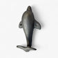 Dolphin Tail Wall Hook, Cast Iron Natural Finish for Keys or Towels