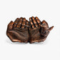 Cupped Hands Bird Feeder and Bath, Copper Cast Iron Garden Decor