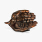 Cupped Hands Bird Feeder and Bath, Copper Cast Iron Garden Decor